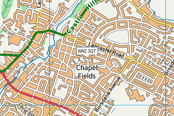 WN2 3QT map - OS VectorMap District (Ordnance Survey) WN2 3QT map - OS VectorMap District (Ordnance Survey)