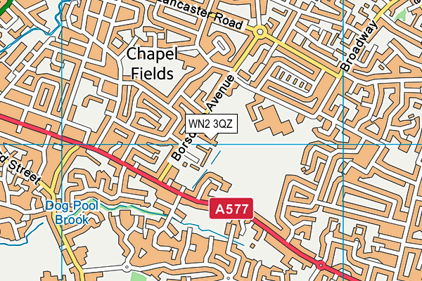 WN2 3QZ map - OS VectorMap District (Ordnance Survey) WN2 3QZ map - OS VectorMap District (Ordnance Survey)