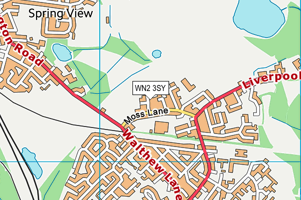 WN2 3SY map - OS VectorMap District (Ordnance Survey) WN2 3SY map - OS VectorMap District (Ordnance Survey)