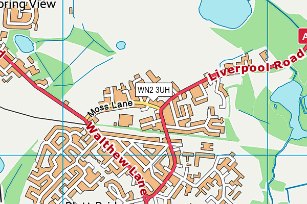 WN2 3UH map - OS VectorMap District (Ordnance Survey) WN2 3UH map - OS VectorMap District (Ordnance Survey)
