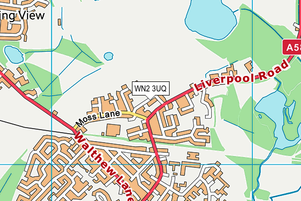 WN2 3UQ map - OS VectorMap District (Ordnance Survey) WN2 3UQ map - OS VectorMap District (Ordnance Survey)