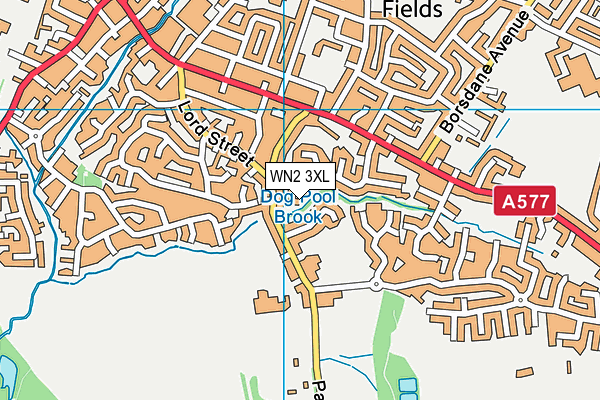 WN2 3XL map - OS VectorMap District (Ordnance Survey) WN2 3XL map - OS VectorMap District (Ordnance Survey)