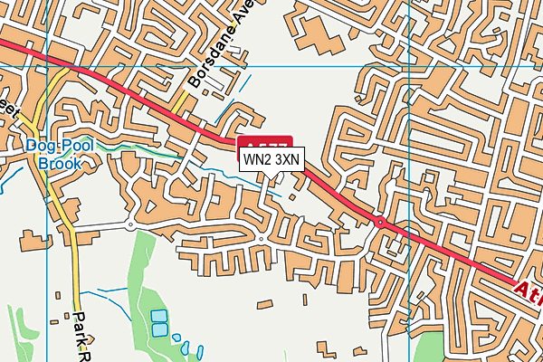 WN2 3XN map - OS VectorMap District (Ordnance Survey) WN2 3XN map - OS VectorMap District (Ordnance Survey)