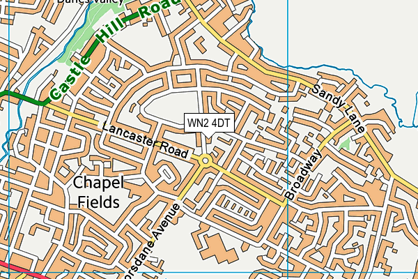 WN2 4DT map - OS VectorMap District (Ordnance Survey) WN2 4DT map - OS VectorMap District (Ordnance Survey)