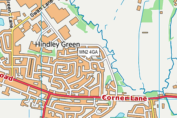 WN2 4GA map - OS VectorMap District (Ordnance Survey) WN2 4GA map - OS VectorMap District (Ordnance Survey)