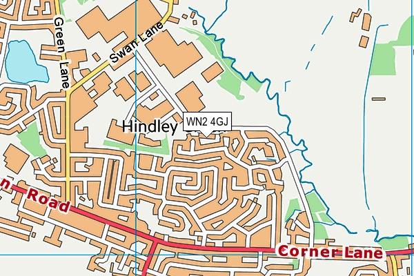 WN2 4GJ map - OS VectorMap District (Ordnance Survey) WN2 4GJ map - OS VectorMap District (Ordnance Survey)