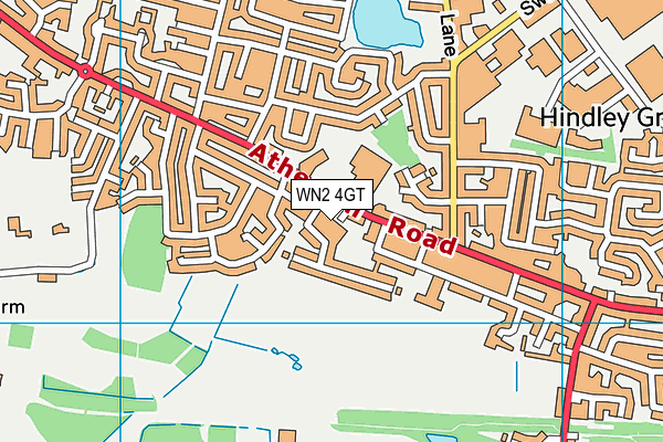 WN2 4GT map - OS VectorMap District (Ordnance Survey) WN2 4GT map - OS VectorMap District (Ordnance Survey)
