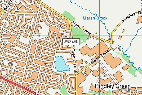 WN2 4HN map - OS VectorMap District (Ordnance Survey) WN2 4HN map - OS VectorMap District (Ordnance Survey)