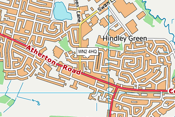 WN2 4HQ map - OS VectorMap District (Ordnance Survey) WN2 4HQ map - OS VectorMap District (Ordnance Survey)
