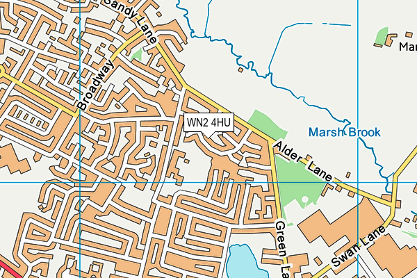 WN2 4HU map - OS VectorMap District (Ordnance Survey) WN2 4HU map - OS VectorMap District (Ordnance Survey)