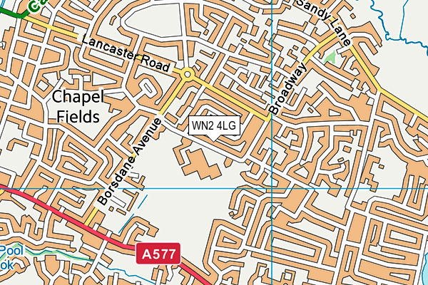 WN2 4LG map - OS VectorMap District (Ordnance Survey) WN2 4LG map - OS VectorMap District (Ordnance Survey)