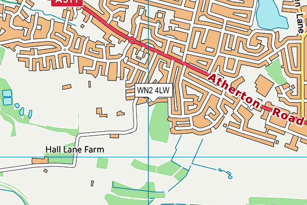 WN2 4LW map - OS VectorMap District (Ordnance Survey) WN2 4LW map - OS VectorMap District (Ordnance Survey)