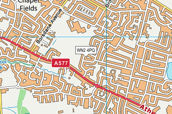WN2 4PQ map - OS VectorMap District (Ordnance Survey) WN2 4PQ map - OS VectorMap District (Ordnance Survey)