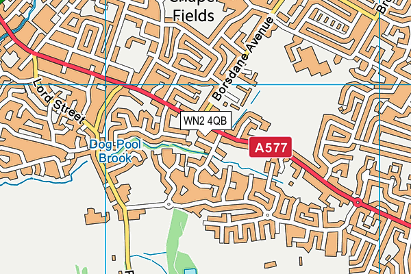 WN2 4QB map - OS VectorMap District (Ordnance Survey) WN2 4QB map - OS VectorMap District (Ordnance Survey)