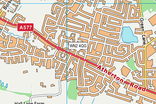 WN2 4QG map - OS VectorMap District (Ordnance Survey)
