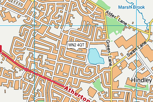 WN2 4QT map - OS VectorMap District (Ordnance Survey) WN2 4QT map - OS VectorMap District (Ordnance Survey)