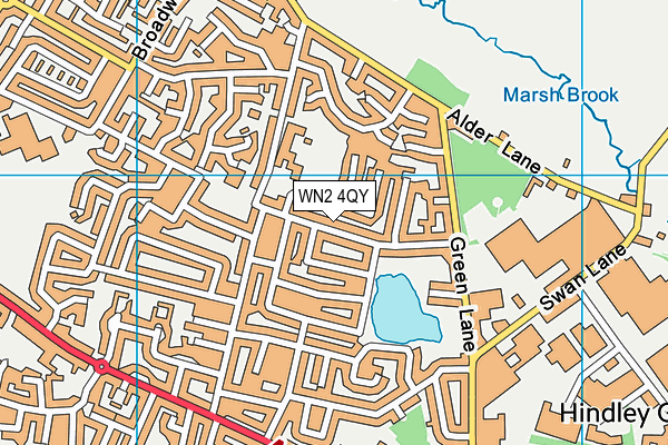 WN2 4QY map - OS VectorMap District (Ordnance Survey) WN2 4QY map - OS VectorMap District (Ordnance Survey)