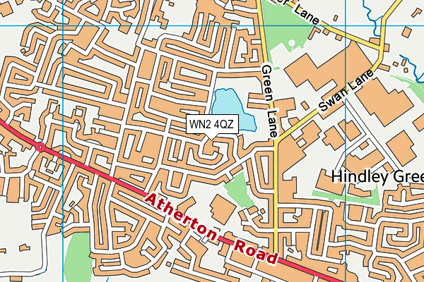 WN2 4QZ map - OS VectorMap District (Ordnance Survey) WN2 4QZ map - OS VectorMap District (Ordnance Survey)