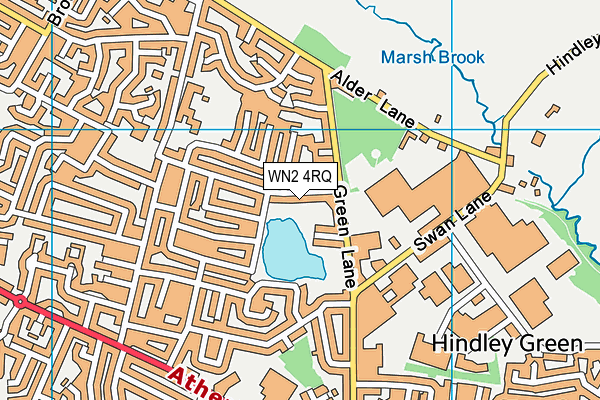 WN2 4RQ map - OS VectorMap District (Ordnance Survey) WN2 4RQ map - OS VectorMap District (Ordnance Survey)