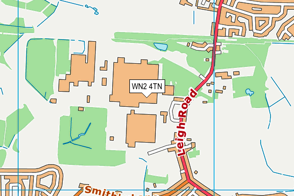 WN2 4TN map - OS VectorMap District (Ordnance Survey) WN2 4TN map - OS VectorMap District (Ordnance Survey)