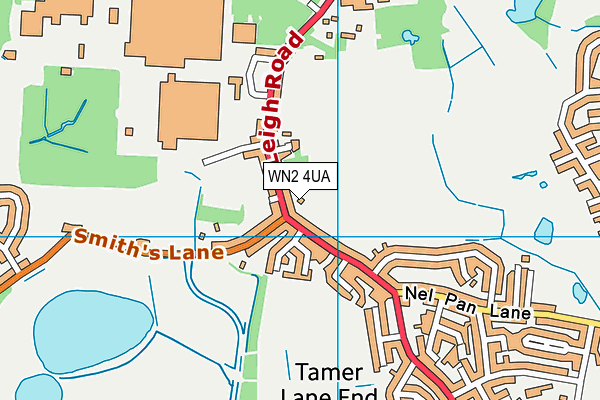 WN2 4UA map - OS VectorMap District (Ordnance Survey) WN2 4UA map - OS VectorMap District (Ordnance Survey)