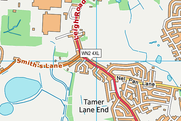 WN2 4XL map - OS VectorMap District (Ordnance Survey) WN2 4XL map - OS VectorMap District (Ordnance Survey)
