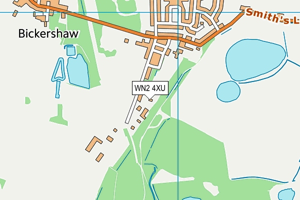 WN2 4XU map - OS VectorMap District (Ordnance Survey) WN2 4XU map - OS VectorMap District (Ordnance Survey)