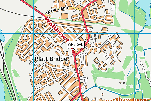 WN2 5AL map - OS VectorMap District (Ordnance Survey) WN2 5AL map - OS VectorMap District (Ordnance Survey)