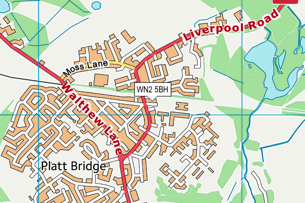 WN2 5BH map - OS VectorMap District (Ordnance Survey) WN2 5BH map - OS VectorMap District (Ordnance Survey)