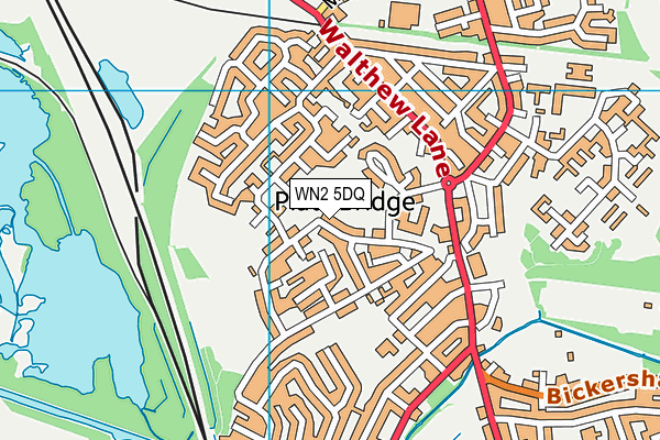 WN2 5DQ map - OS VectorMap District (Ordnance Survey) WN2 5DQ map - OS VectorMap District (Ordnance Survey)