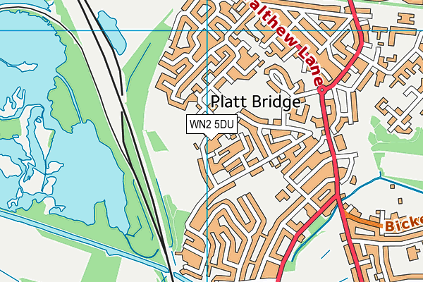WN2 5DU map - OS VectorMap District (Ordnance Survey) WN2 5DU map - OS VectorMap District (Ordnance Survey)