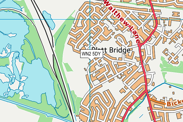 WN2 5DY map - OS VectorMap District (Ordnance Survey)