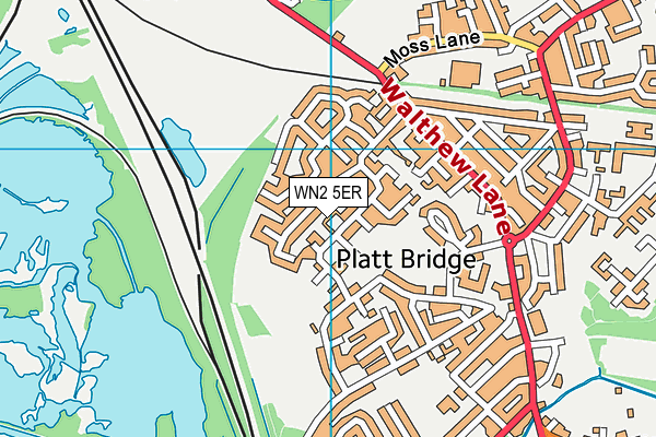 WN2 5ER map - OS VectorMap District (Ordnance Survey) WN2 5ER map - OS VectorMap District (Ordnance Survey)