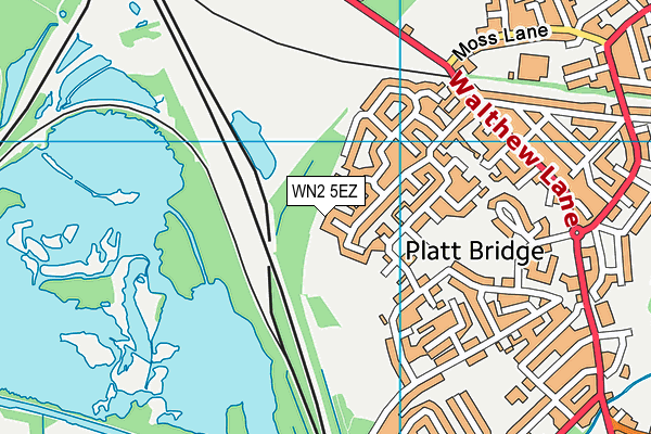 WN2 5EZ map - OS VectorMap District (Ordnance Survey) WN2 5EZ map - OS VectorMap District (Ordnance Survey)