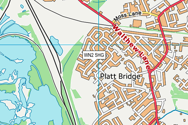 WN2 5HG map - OS VectorMap District (Ordnance Survey) WN2 5HG map - OS VectorMap District (Ordnance Survey)