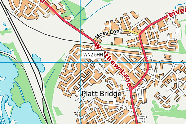 WN2 5HH map - OS VectorMap District (Ordnance Survey) WN2 5HH map - OS VectorMap District (Ordnance Survey)