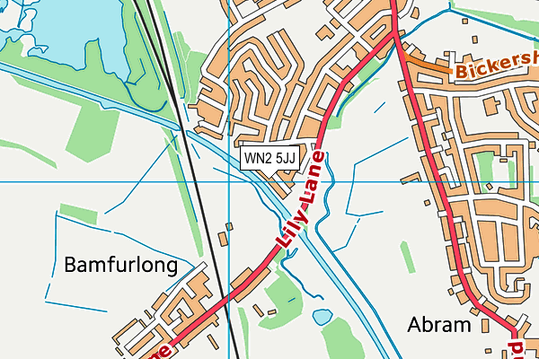 WN2 5JJ map - OS VectorMap District (Ordnance Survey) WN2 5JJ map - OS VectorMap District (Ordnance Survey)