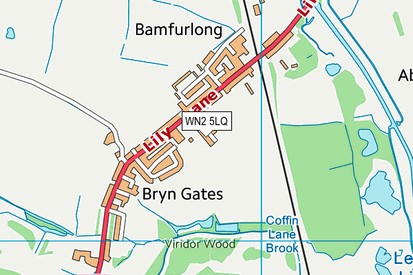 WN2 5LQ map - OS VectorMap District (Ordnance Survey) WN2 5LQ map - OS VectorMap District (Ordnance Survey)