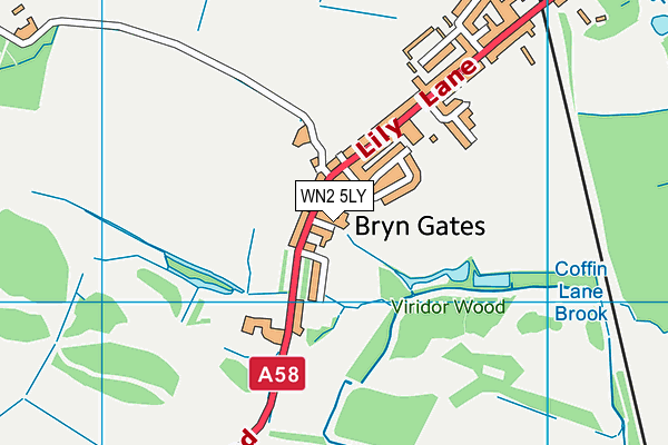 WN2 5LY map - OS VectorMap District (Ordnance Survey) WN2 5LY map - OS VectorMap District (Ordnance Survey)