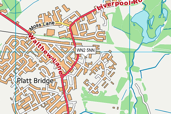 WN2 5NN map - OS VectorMap District (Ordnance Survey) WN2 5NN map - OS VectorMap District (Ordnance Survey)
