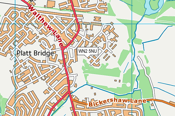 WN2 5NU map - OS VectorMap District (Ordnance Survey) WN2 5NU map - OS VectorMap District (Ordnance Survey)