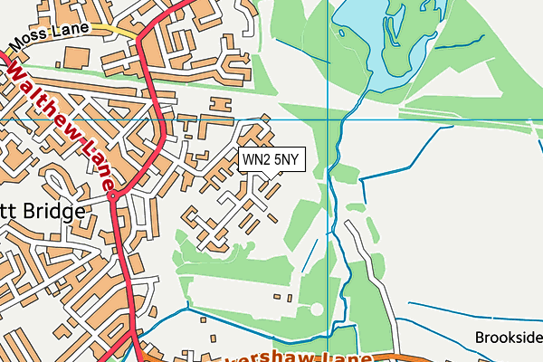 WN2 5NY map - OS VectorMap District (Ordnance Survey) WN2 5NY map - OS VectorMap District (Ordnance Survey)