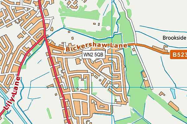 WN2 5QB map - OS VectorMap District (Ordnance Survey) WN2 5QB map - OS VectorMap District (Ordnance Survey)