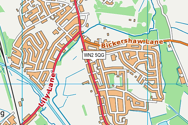 WN2 5QG map - OS VectorMap District (Ordnance Survey) WN2 5QG map - OS VectorMap District (Ordnance Survey)