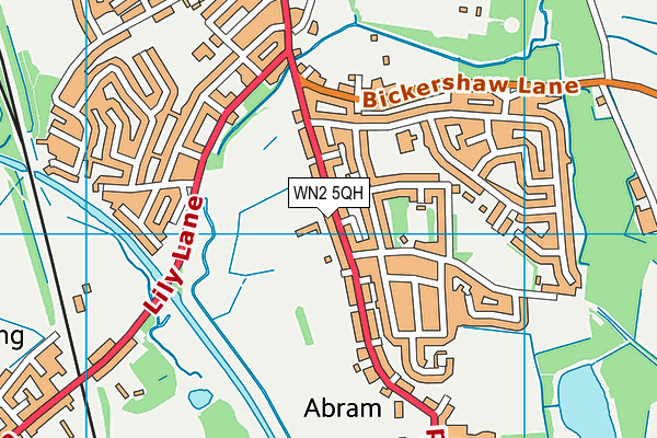 WN2 5QH map - OS VectorMap District (Ordnance Survey) WN2 5QH map - OS VectorMap District (Ordnance Survey)