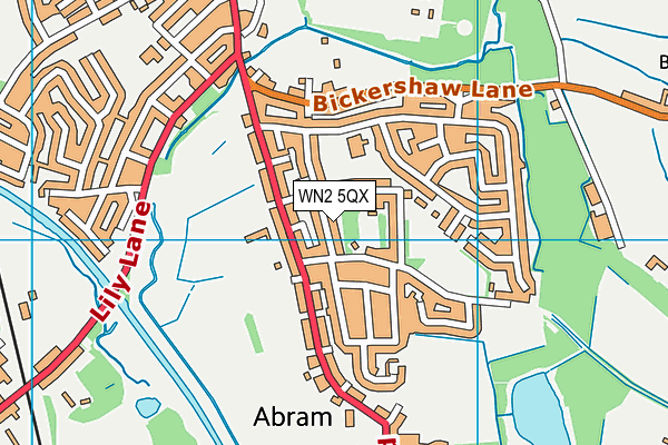 WN2 5QX map - OS VectorMap District (Ordnance Survey) WN2 5QX map - OS VectorMap District (Ordnance Survey)