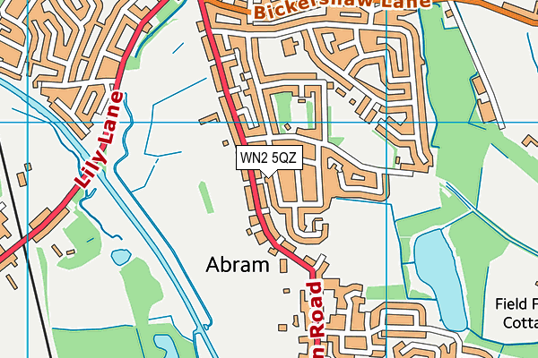 WN2 5QZ map - OS VectorMap District (Ordnance Survey) WN2 5QZ map - OS VectorMap District (Ordnance Survey)