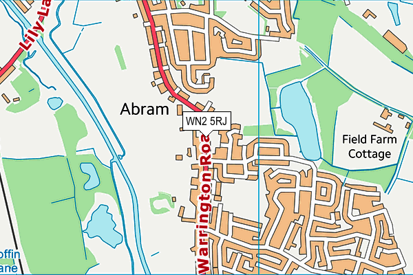 WN2 5RJ map - OS VectorMap District (Ordnance Survey) WN2 5RJ map - OS VectorMap District (Ordnance Survey)