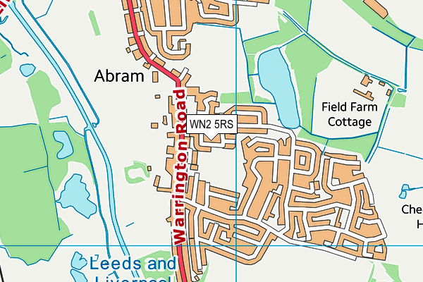WN2 5RS map - OS VectorMap District (Ordnance Survey)
