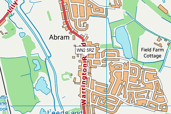 WN2 5RZ map - OS VectorMap District (Ordnance Survey) WN2 5RZ map - OS VectorMap District (Ordnance Survey)